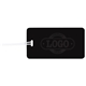a black tag & white strap two color luggage tag