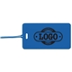 a blue tag & blue strap two color luggage tag