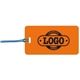 a orange tag & blue strap two color luggage tag