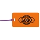a orange tag & purple strap two color luggage tag