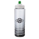 a smoke body & clear ice stick & green lid 26 oz pet bottle with flip spout ice stick