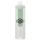 a clear body & clear lid & green infuser laguna 32 oz pet bottle with flip spout infuser