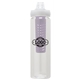 a clear body & clear lid & purple infuser laguna 32 oz pet bottle with flip spout infuser