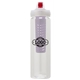 a clear body & red lid & purple infuser laguna 32 oz pet bottle with flip spout infuser