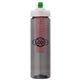 a smoke body & green lid & red infuser laguna 32 oz pet bottle with flip spout infuser