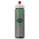 a smoke body & red lid & green infuser laguna 32 oz pet bottle with flip spout infuser