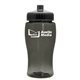 a transparent smoke bottle & black lid poly - pure jr. - 18 oz transparent bottle with push pull lid