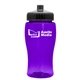 a transparent violet bottle & black lid poly - pure jr. - 18 oz transparent bottle with push pull lid