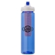 a navy body & red infuser & navy lid newport 25 oz pet bottle with flip spout infuser