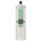 a clear body & green infuser & black lid newport 25 oz pet bottle with flip spout infuser