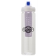 a clear body & purple infuser & navy lid newport 25 oz pet bottle with flip spout infuser