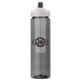 a smoke body & clear infuser & black lid newport 25 oz pet bottle with flip spout infuser