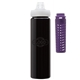 a black body & purple infuser & clear lid newport 25 oz pet bottle with flip spout infuser