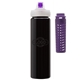 a black body & purple infuser & purple lid newport 25 oz pet bottle with flip spout infuser