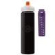 a black body & purple infuser & orange lid newport 25 oz pet bottle with flip spout infuser