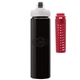a black body & red infuser & black lid newport 25 oz pet bottle with flip spout infuser