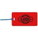 a red tag & blue strap two color luggage tag
