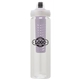a clear body & black lid & purple infuser laguna 32 oz pet bottle with flip spout infuser