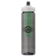 a smoke body & black lid & green infuser laguna 32 oz pet bottle with flip spout infuser