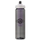 a smoke body & black lid & purple infuser laguna 32 oz pet bottle with flip spout infuser