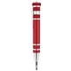 aerial view a red pocket pal aluminium screw tool pen, image 1 of 2