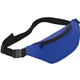 aerial view a royal blue polyester hipster fanny pack, image 1 of 7