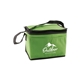 aerial view a lime green non - woven lunch cooler bag, image 1 of 2