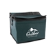 aerial view a hunter green non - woven lunch cooler bag, image 1 of 2