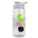 a clear bottle & white lid & black mixing ball mini mountain 22 oz tritan(tm) shaker bottle with drink thru lid