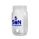 a clear 27 oz mason jar tumbler