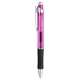 aerial view a pink albany rubber grip gel ink click pen, image 1 of 2