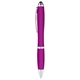 aerial view a pink curvy stylus twist pen - metallic, image 1 of 2