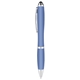 aerial view a carolina blue curvy stylus twist pen - metallic, image 1 of 2