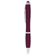 aerial view a red merlot curvy stylus twist pen - metallic, image 1 of 2