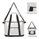 aerial view a white promotional rugged waterproof cooler bag - bulk, image 1 of 2