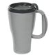 aerial view a silver polyproylene seafarer 16 oz mug, image 1 of 2