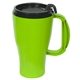 aerial view a lime green polyproylene seafarer 16 oz mug, image 1 of 2