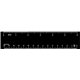 a black colorful plastic 6- inch rulers