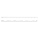 a white high - impact plastic ruler