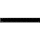 a black high - impact plastic ruler