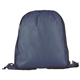 aerial view a navy versatile drawstring backpack for events, image 1 of 2
