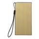 aerial view a light gold 3000 mah vivid power bank, image 1 of 2