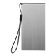 aerial view a silver 3000 mah vivid power bank, image 1 of 2
