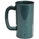a forest green 14 oz single wall stein beer mug