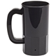a black 14 oz single wall stein beer mug