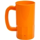 a orange 14 oz single wall stein beer mug