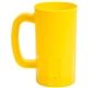 aerial view a athletic yellow 14 oz single wall beer stein - 14 oz., image 1 of 2