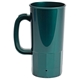 a forest green 22 oz single wall stein mug