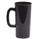 a black 22 oz single wall stein mug