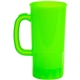 a neon green 22 oz single wall stein mug